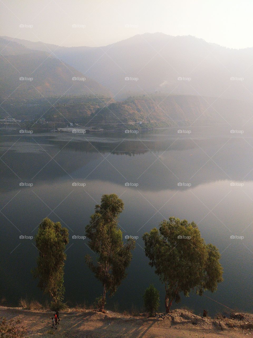 A panoramic view of the famous Tehri Lake at Chinyali Saud en route to Gangotri in the great Himalayan region