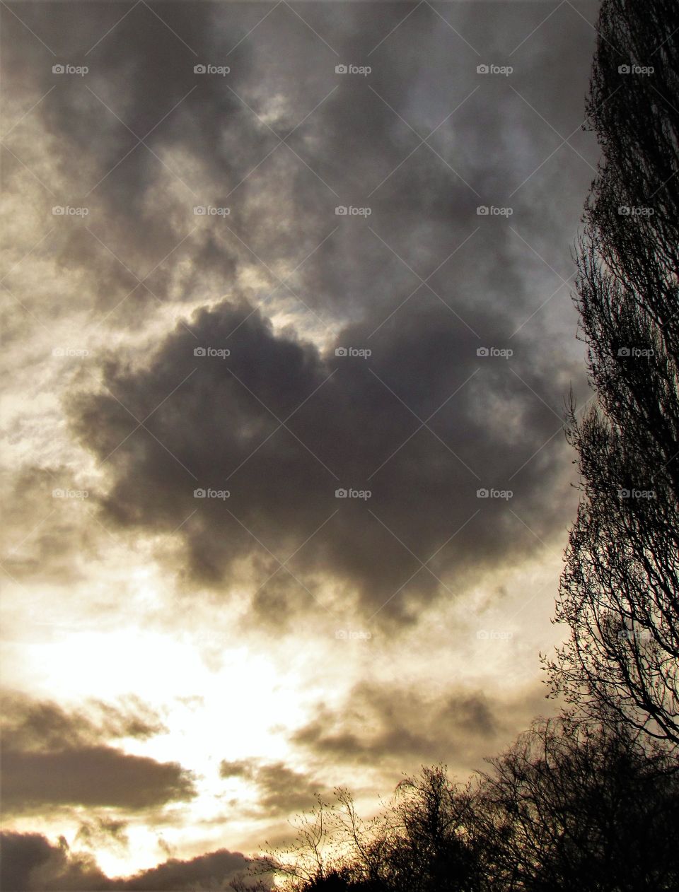 Heart shaped cloud