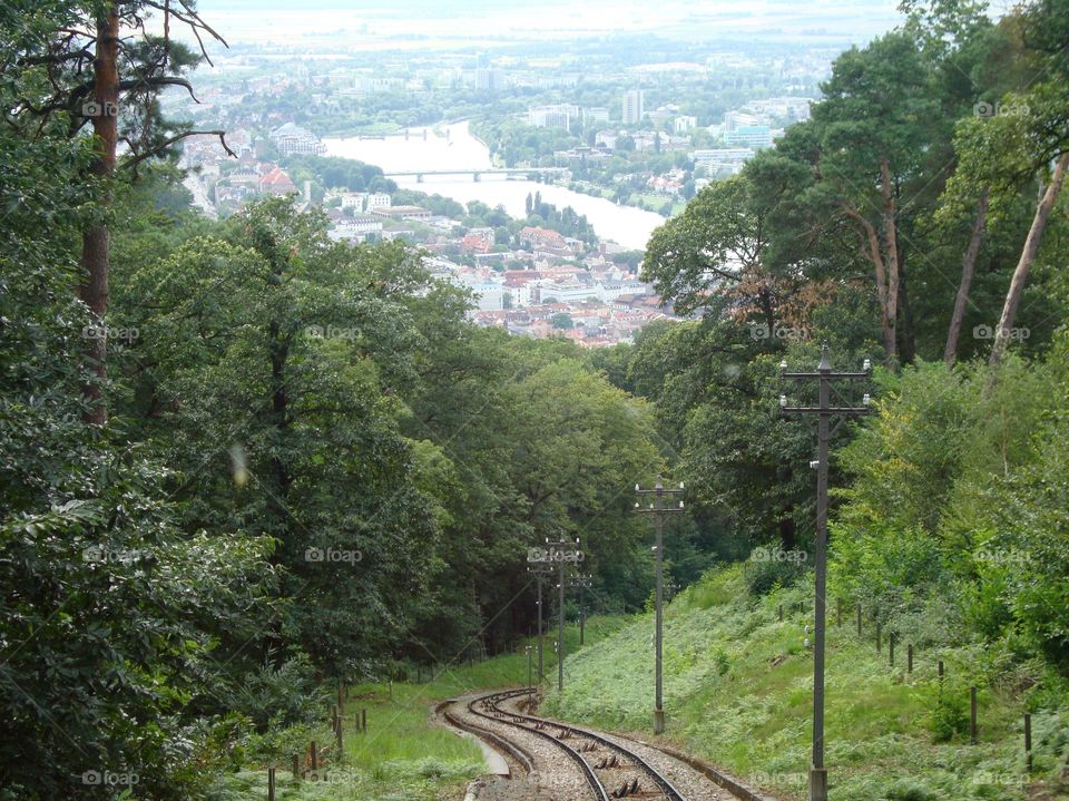 Heights of Heidelberg 

A view from the funicular railway in Heidelberg.