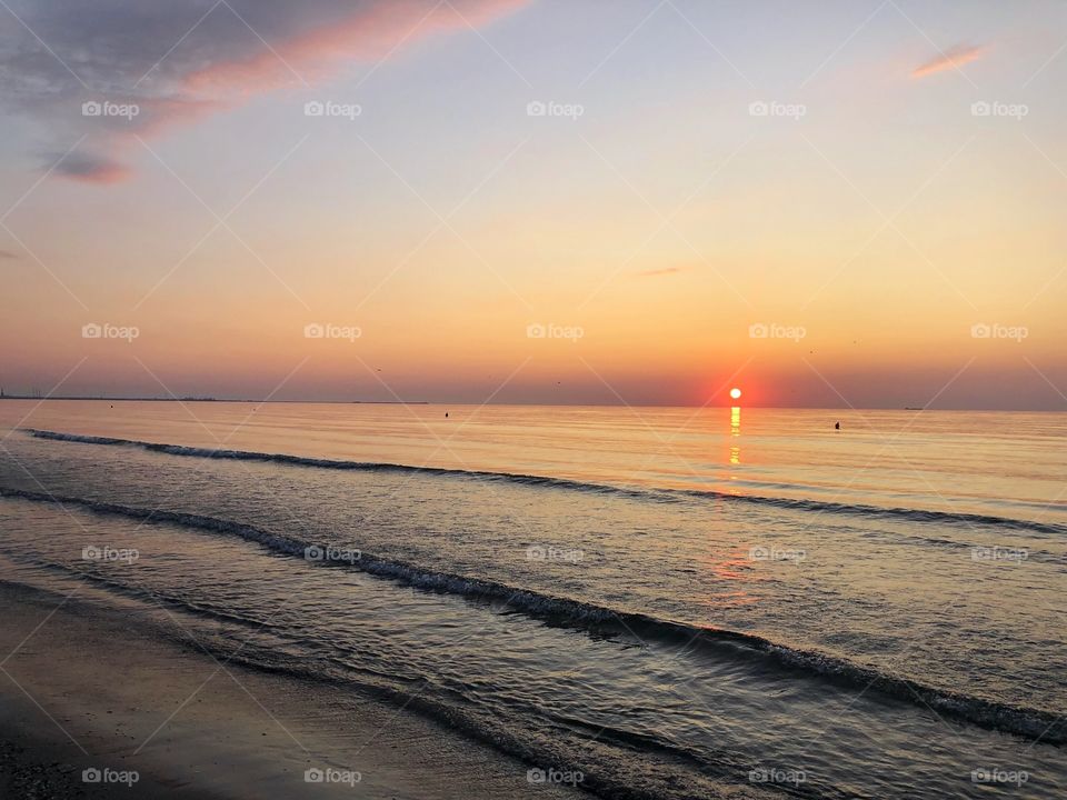 Sunrise at the seaside