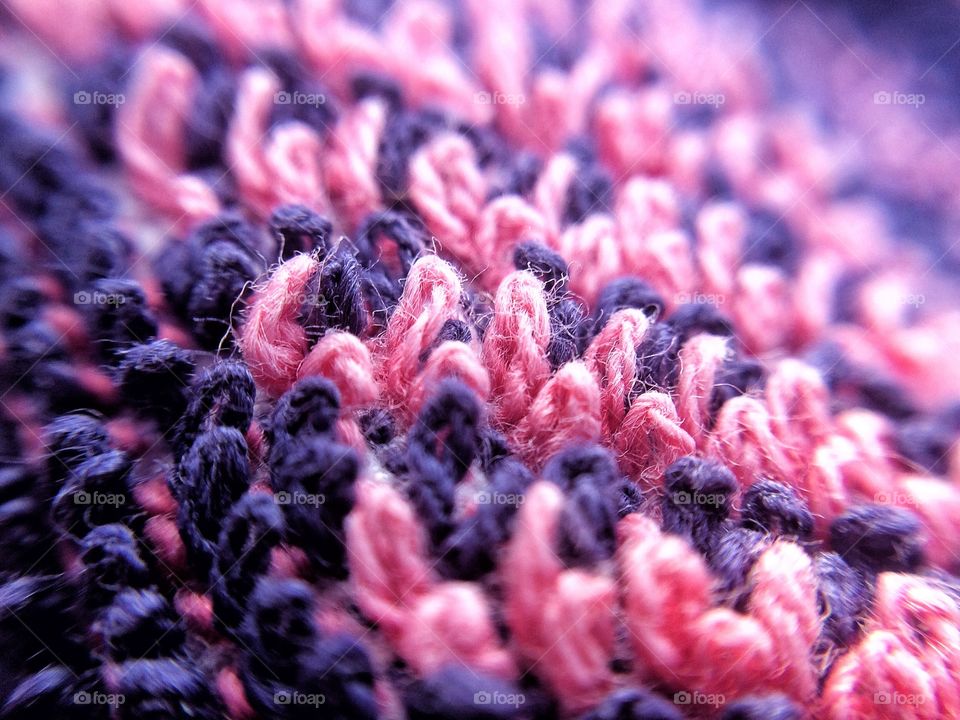 Detail of pink wool