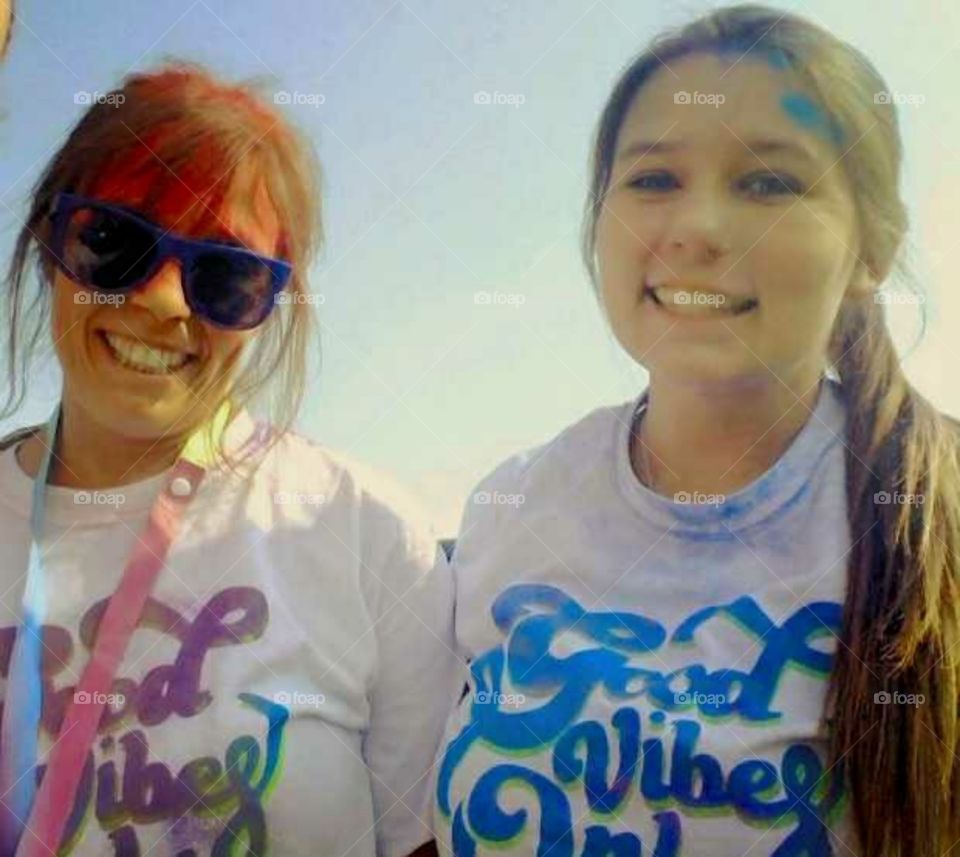 The Color Run with my daughter 2017