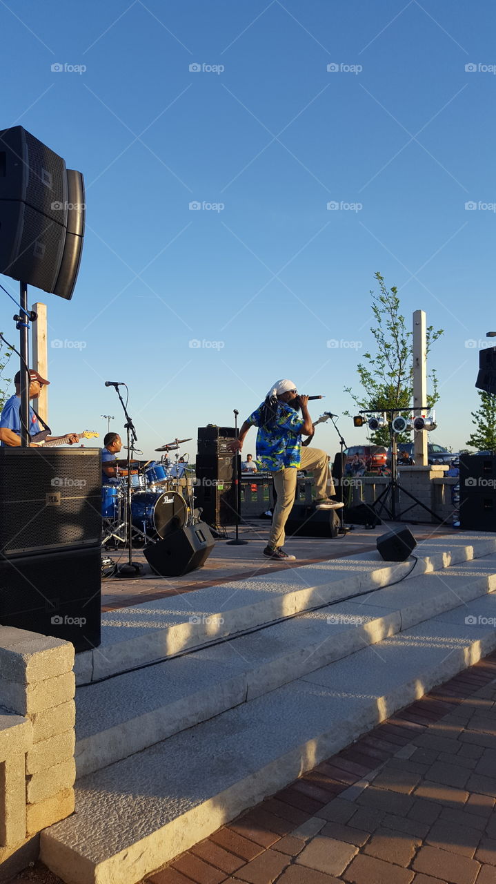 Raggae Band In The Summer