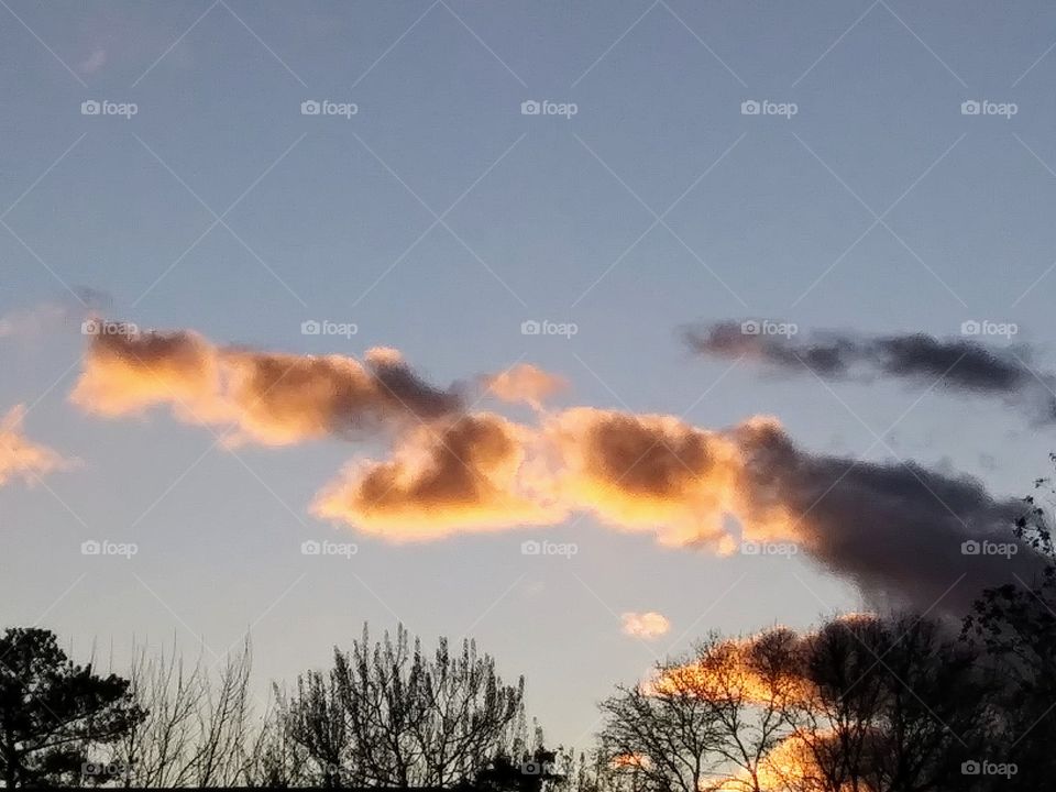 clouds at sunset