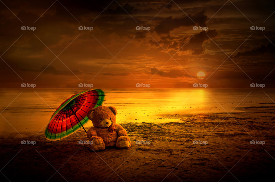 sunset at ambalat beach