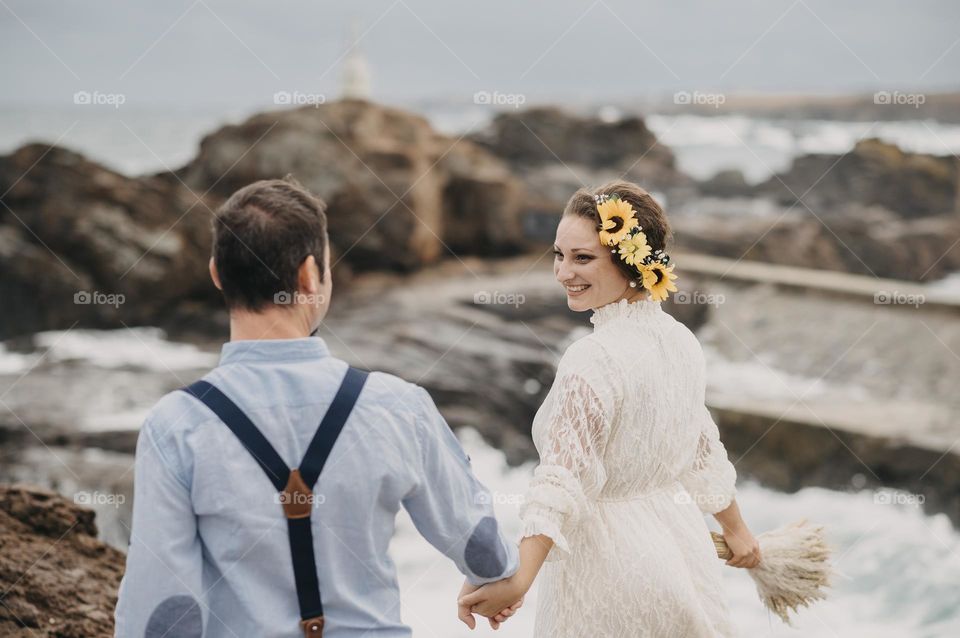 Wedding shot full of love