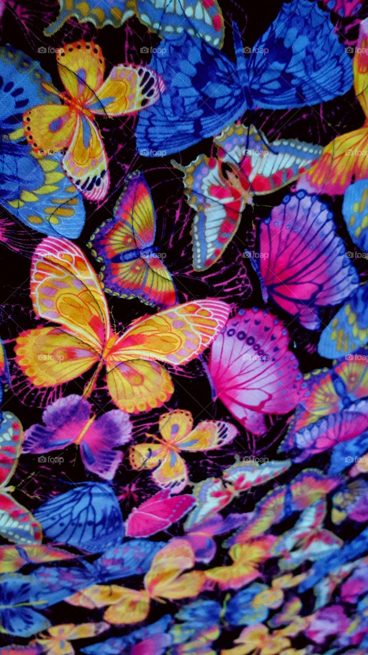 butterfly pattern on cloth