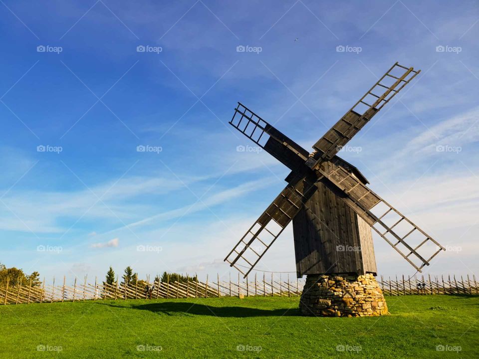 Windmill in Saaremaa, Estonia