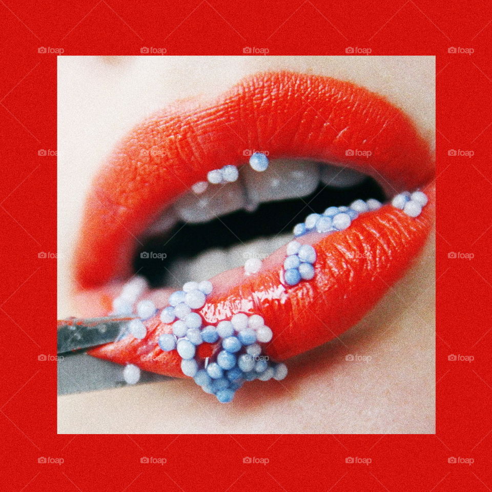 red lips