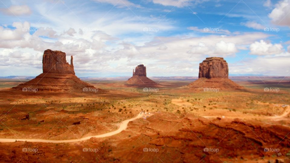 Divine Landscape. Navajo Tribal Park monument valley 