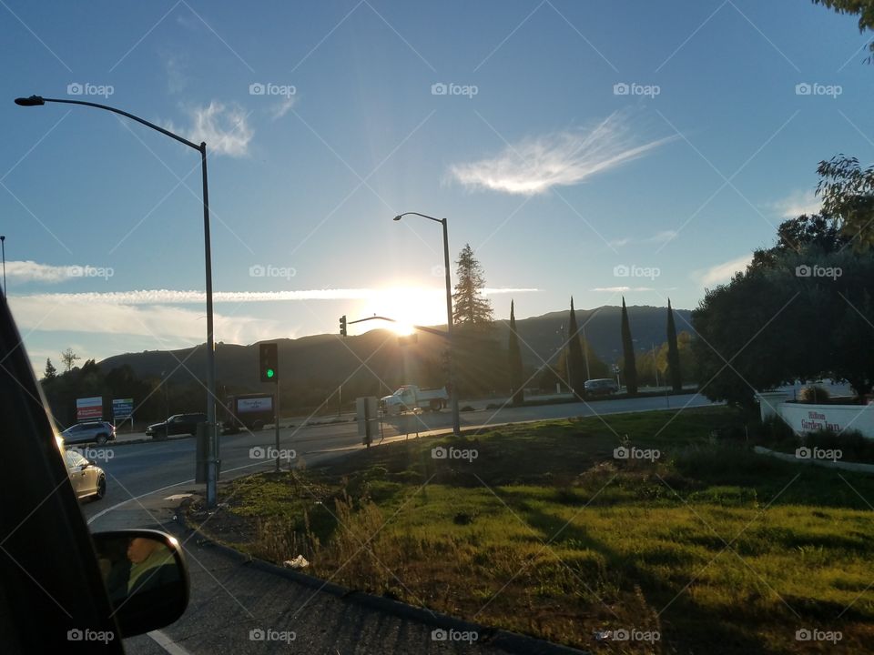 Sunset in Gilroy