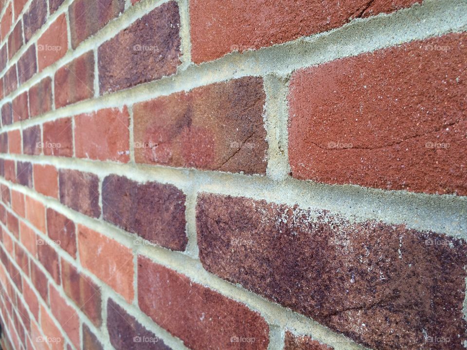 Brick wall. Red bricks