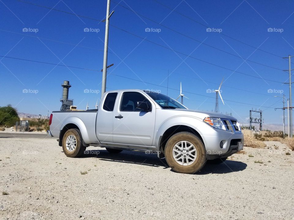 Gray Nissan Frontier