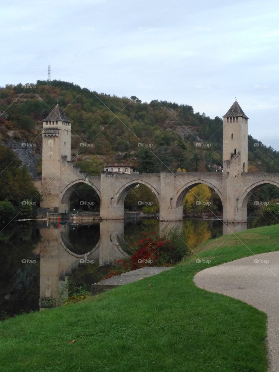 The bridge of Cahors, a town in France.