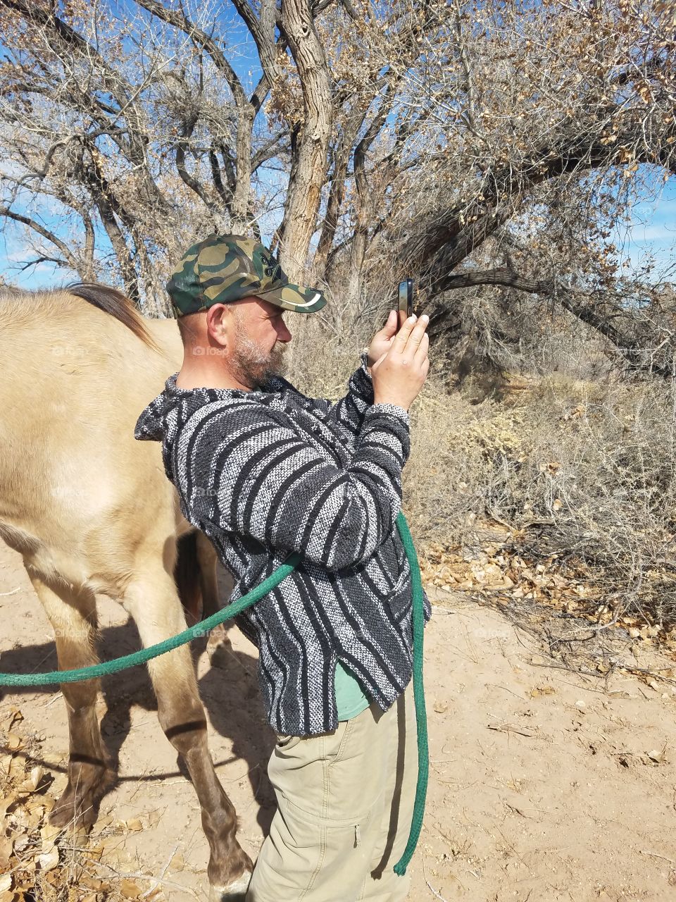 A man taking a picture