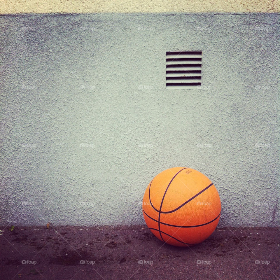 wall orange sports ball by nordik