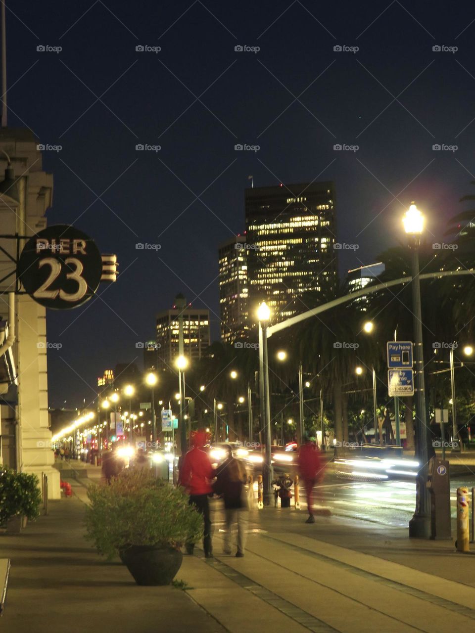 San Francisco Pier 23 at Night