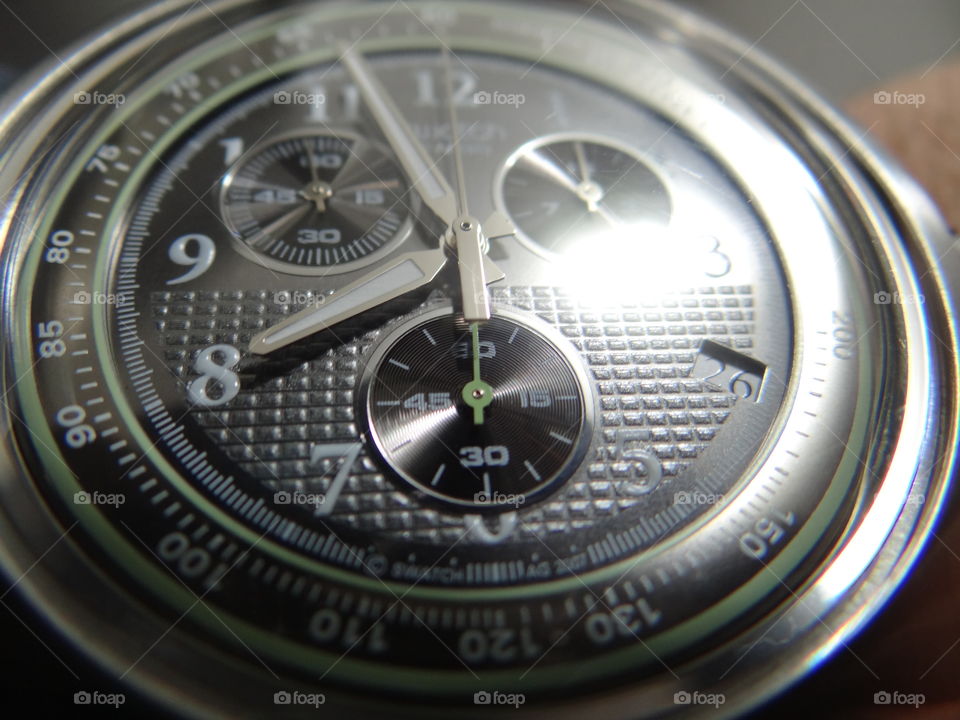 Closeup of a watch