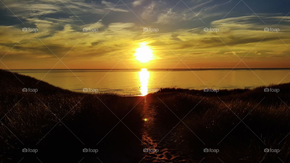 The hidden beach in the Netherlands