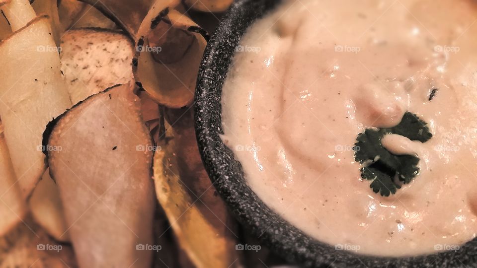 "Healthy"  Queso and Chips