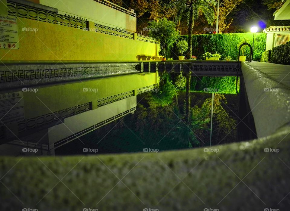 the night and the swimming pool