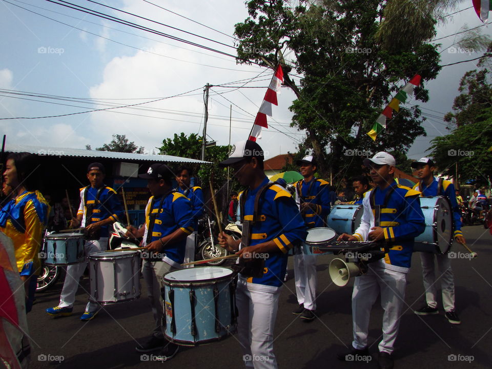 drumband on the street