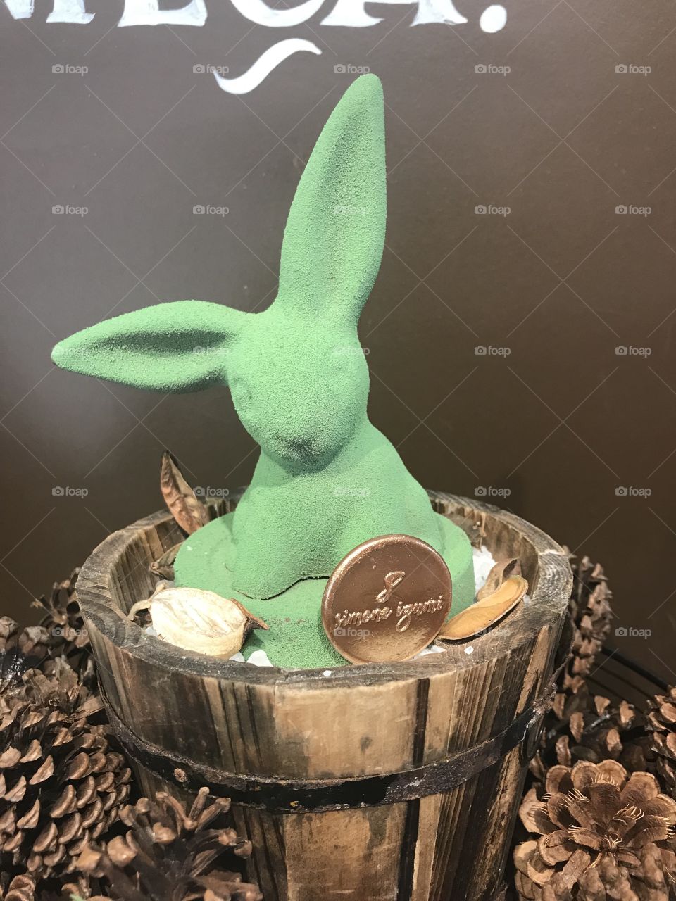 Chocolate rabbit! That work was so perfect and it’s pure chocolate! By Chocolatria!