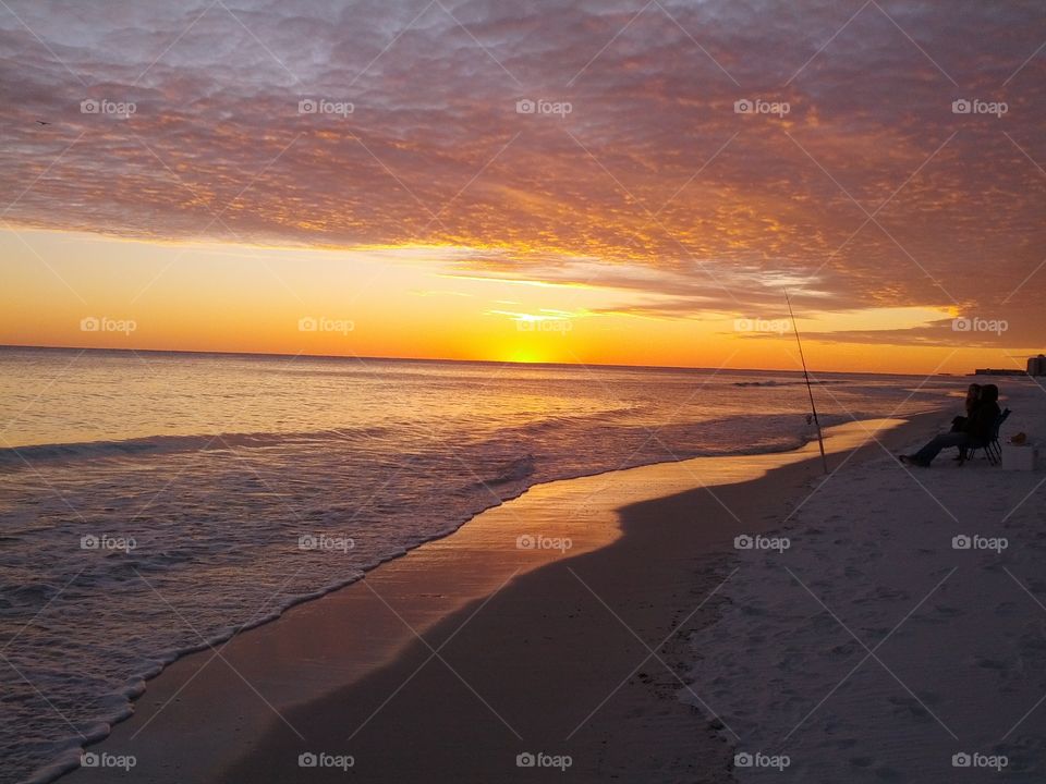 Sunset at the beach