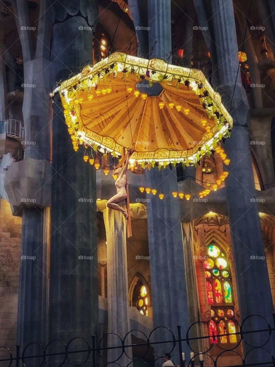 The Basílica i Temple Expiatori de la Sagrada Família is a large unfinished Roman Catholic church in Barcelona, designed by Catalan architect Antoni Gaudí.