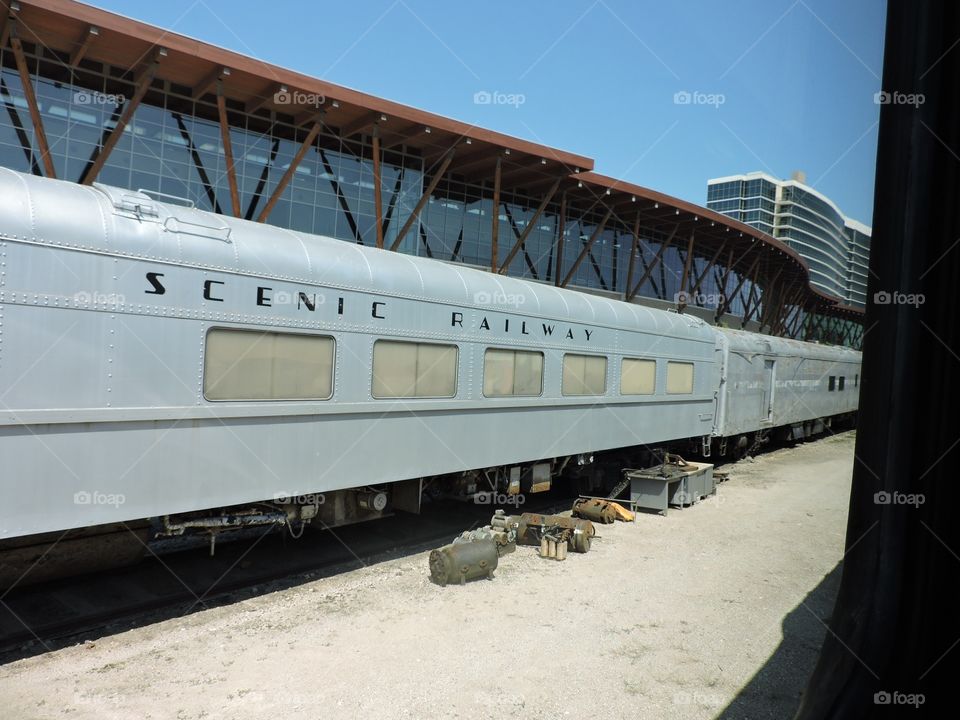 Scenic railway car