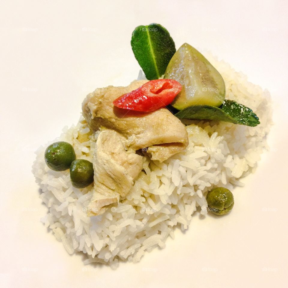 Asian Cuisine : Thai food  - green curry 