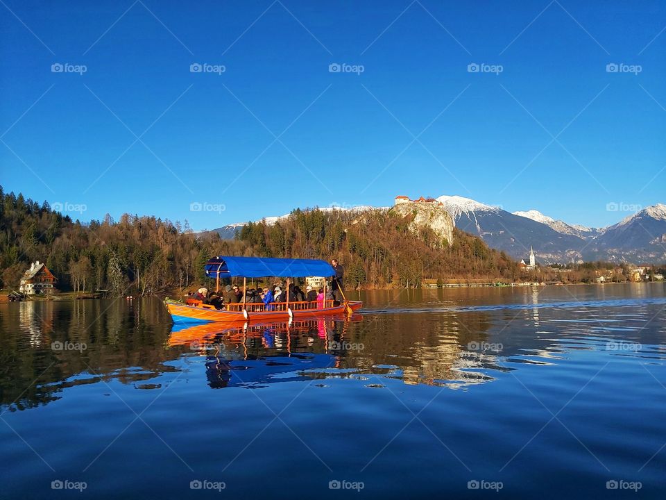 Scenic lake Bled.