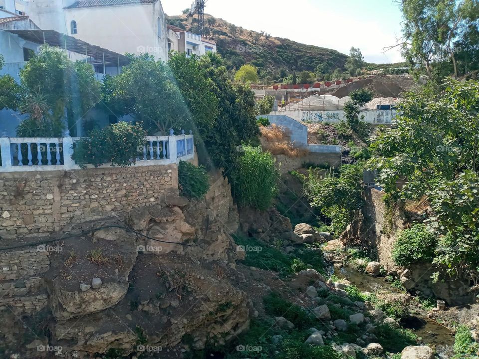 Portrait of chefchaouen city in morocco