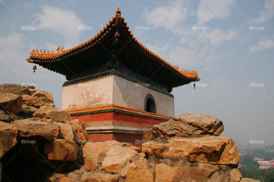 Traditional Chinese Building at The Summer Palace