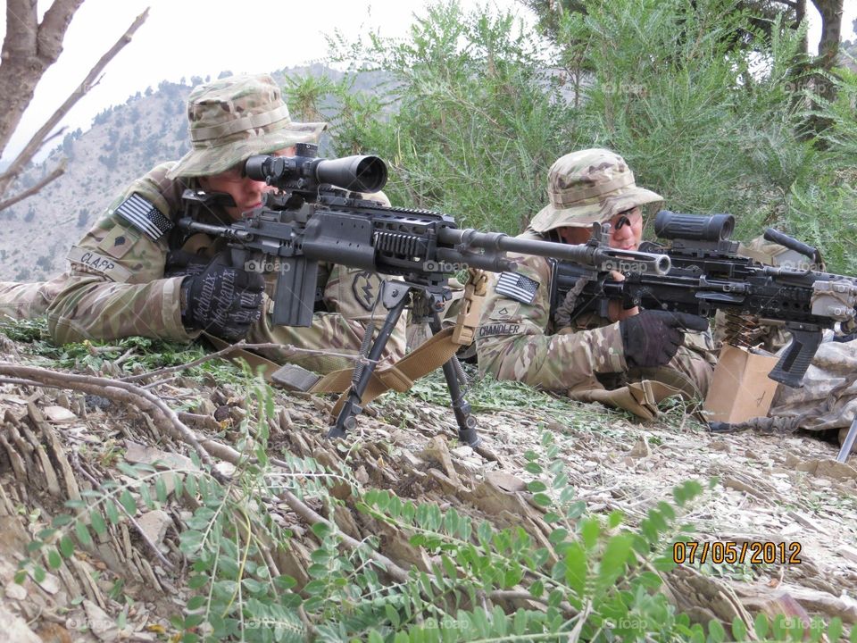 Over watch in Afghanistan