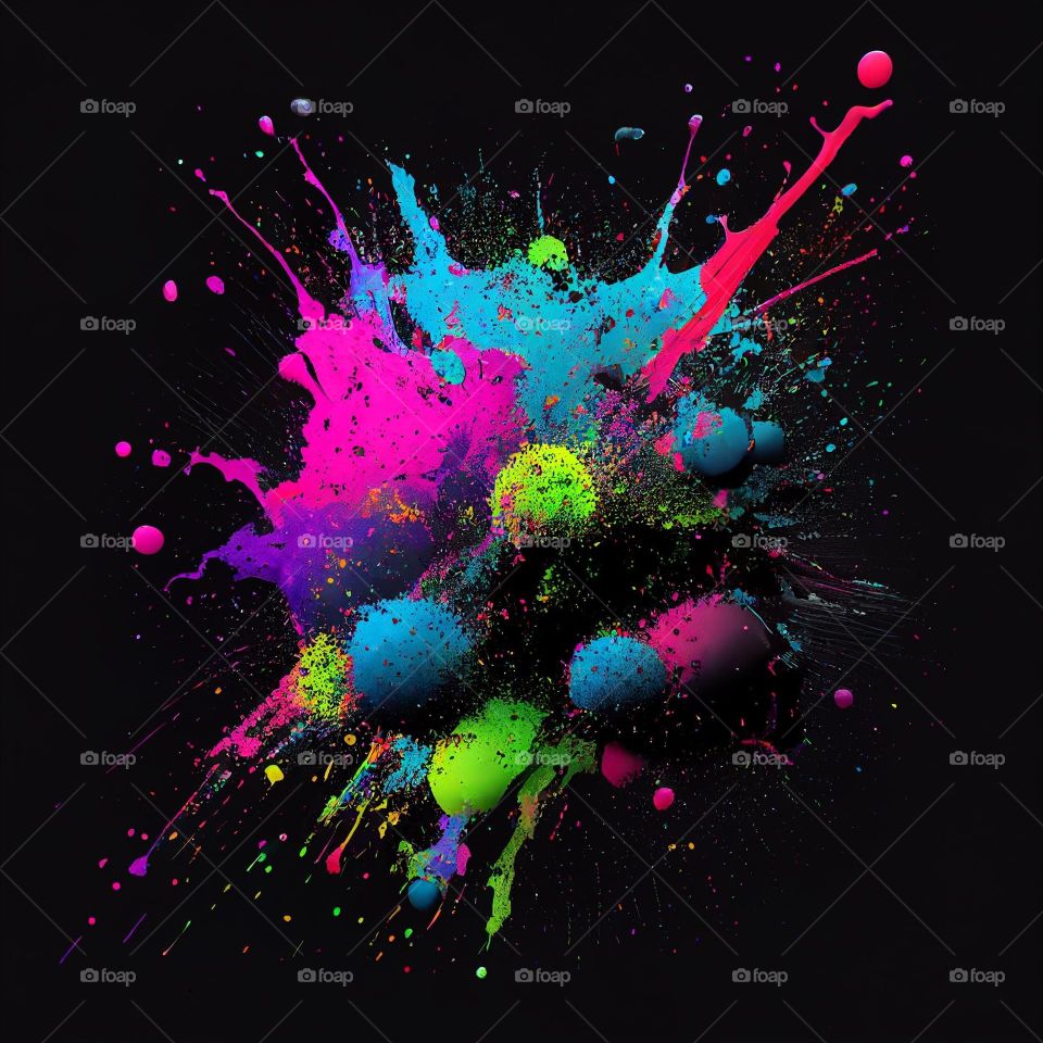 An explosion of colours