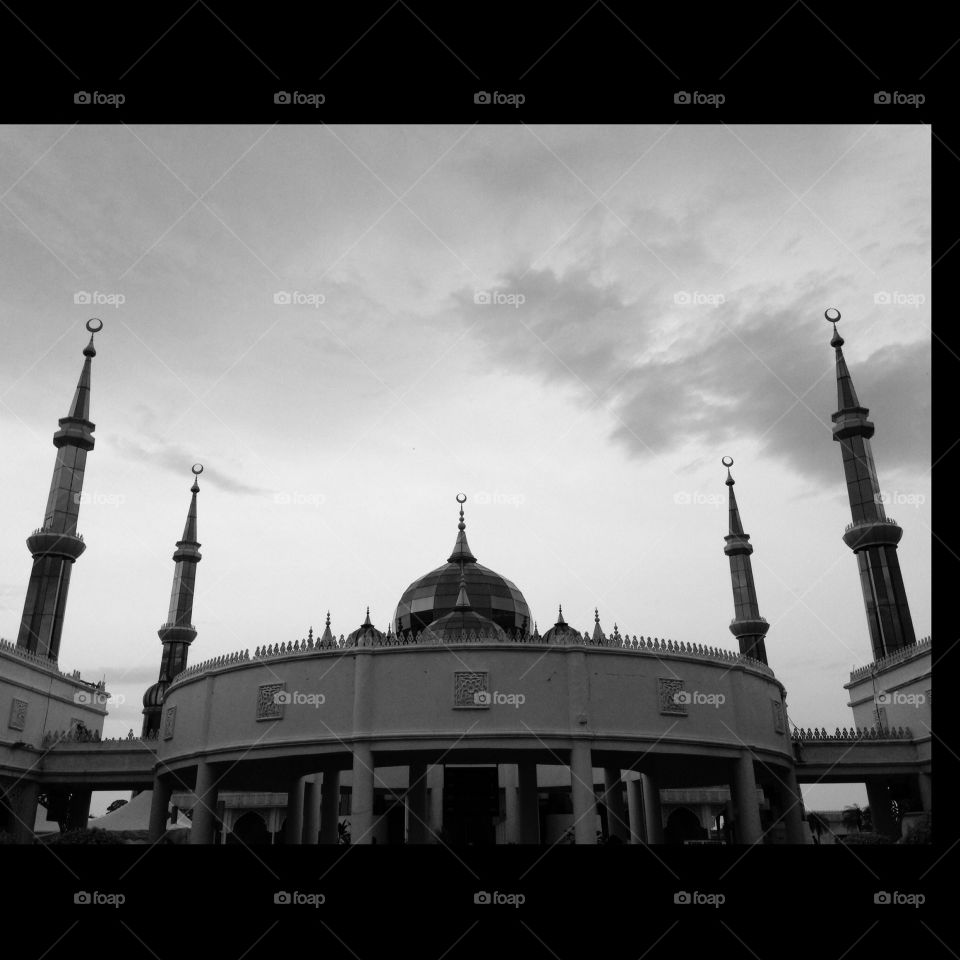 Crystal Mosque. Mosque in Terengganu, Malaysia