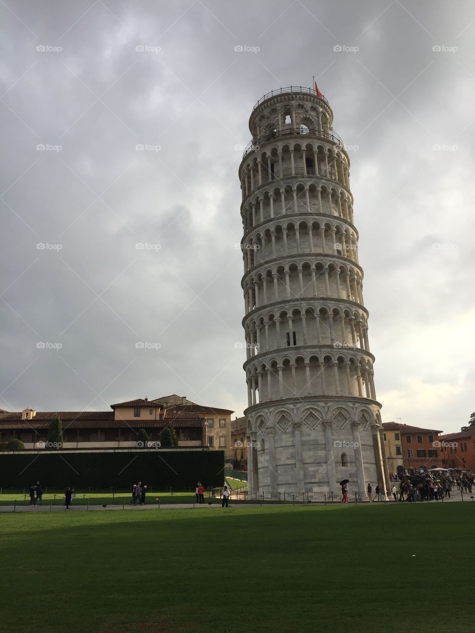 leaning just a little 