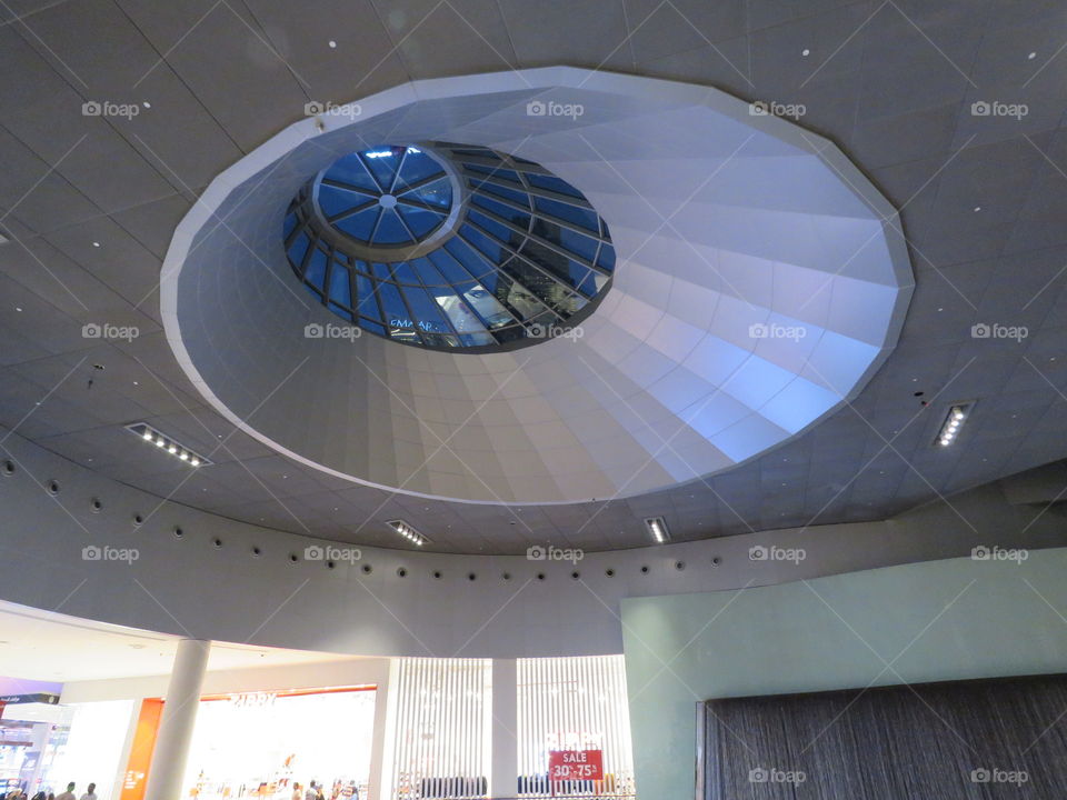 Ceiling in the Dubai mall.