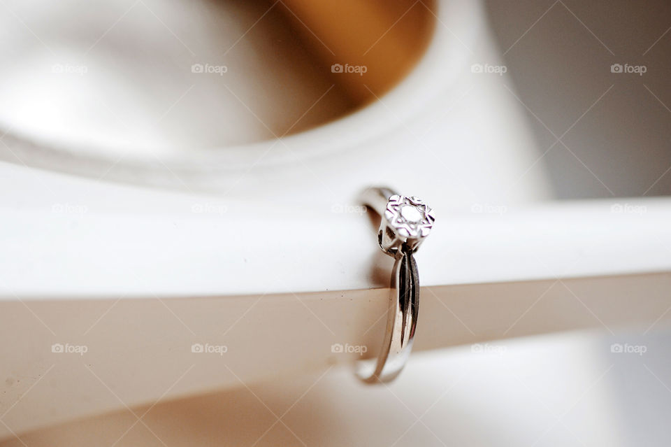 Close-up of wedding ring