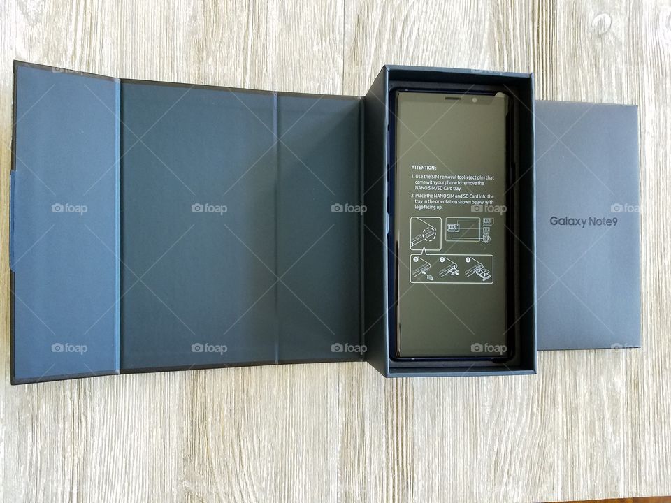 Unboxing new Samsung Note 9 phone