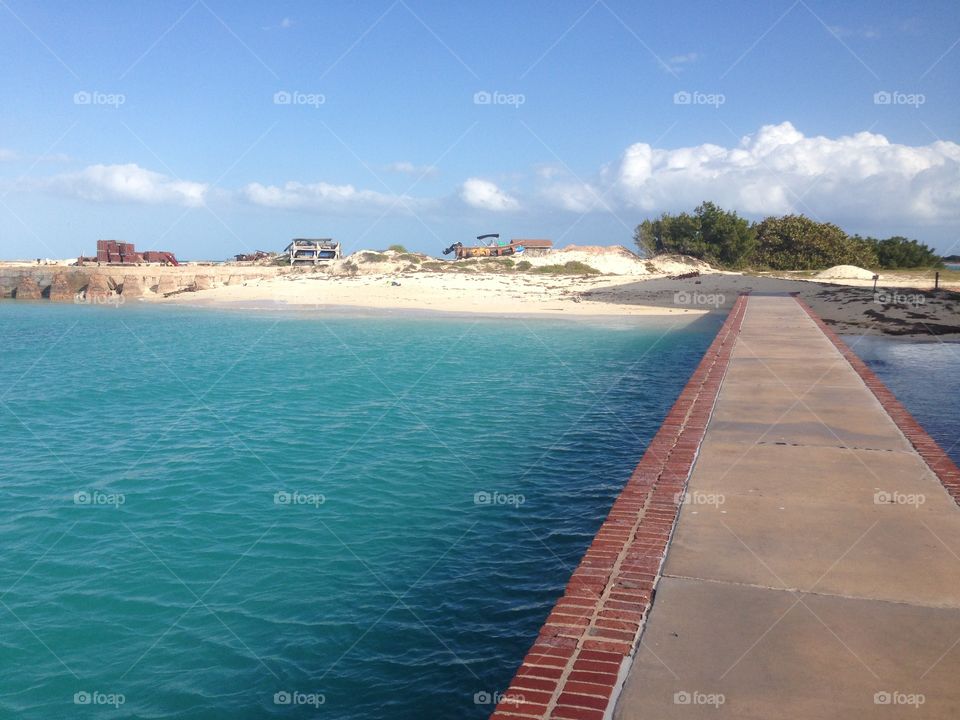 Breakwater in paradise