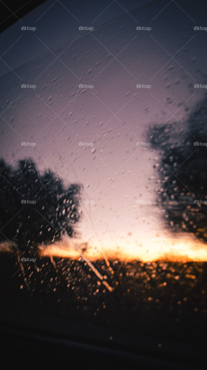 No better than long ride and rainy day and the sunset