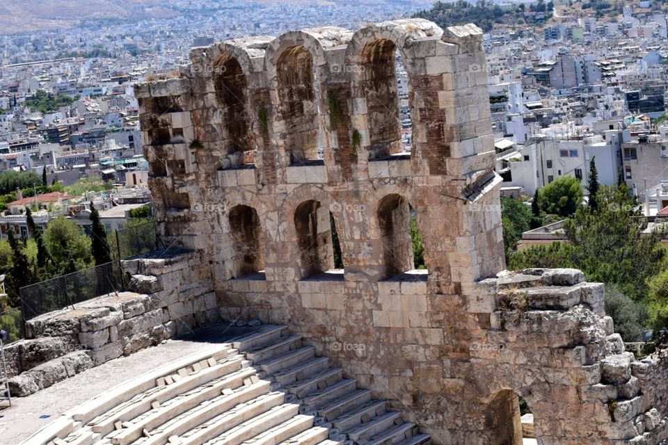Acropolis Ancient Ruins Athens Greece 