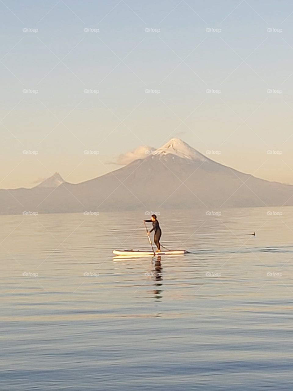 disfrutando en lago llanquihue