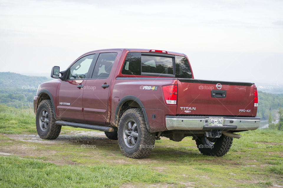 my truck on the ride to overlook . funday sunday