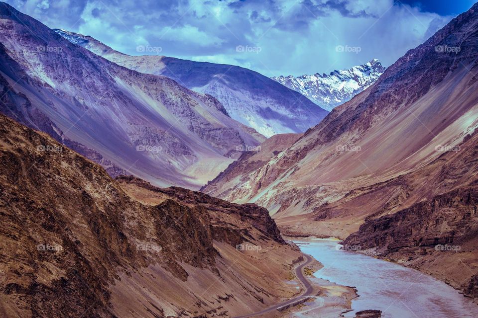 Natural mountain view hd photo