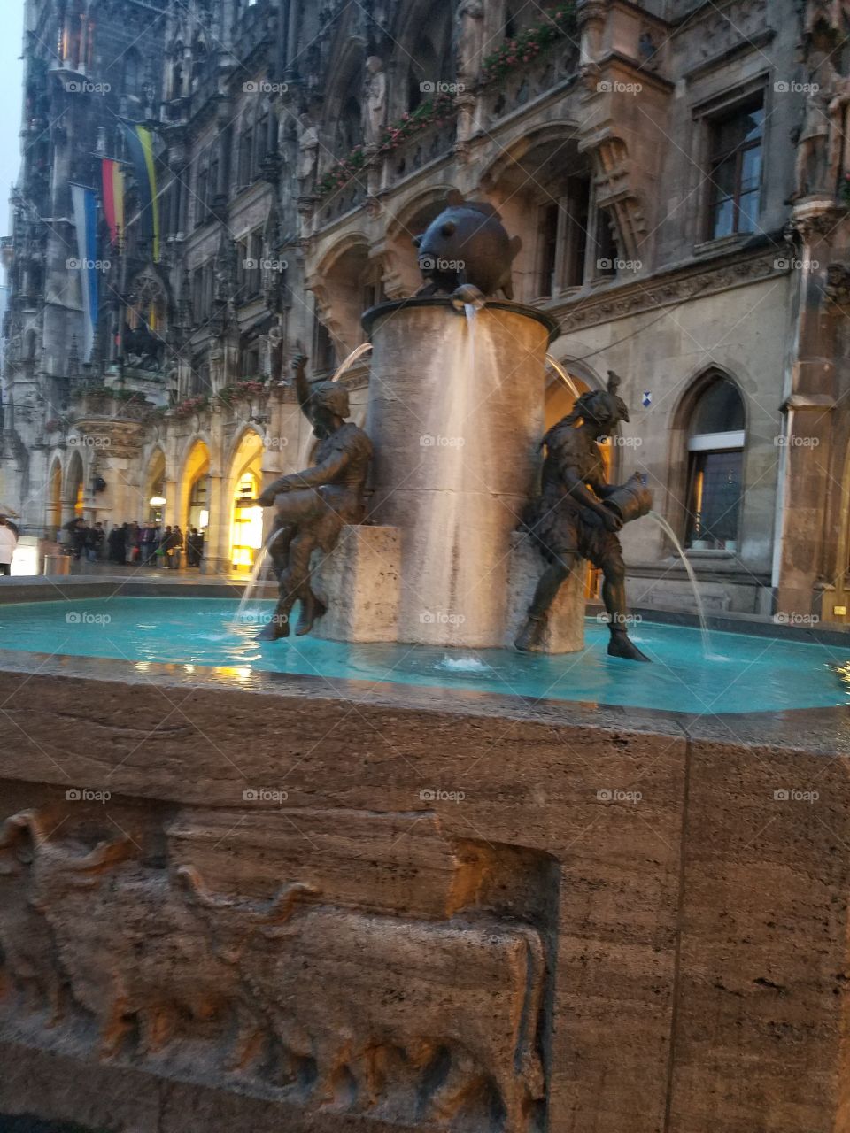 Fountain near the Glockenspiel, Munich