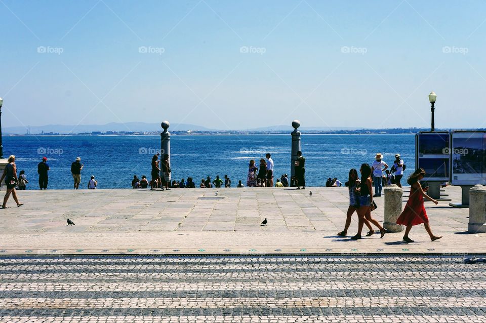 Conociendo el Río tajo, en Lisboa