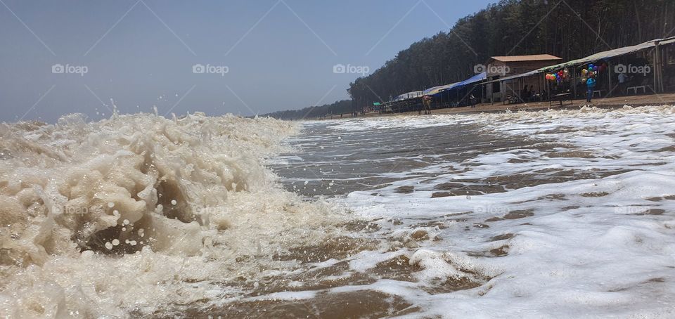 jampore beach, daman, gujarat, india